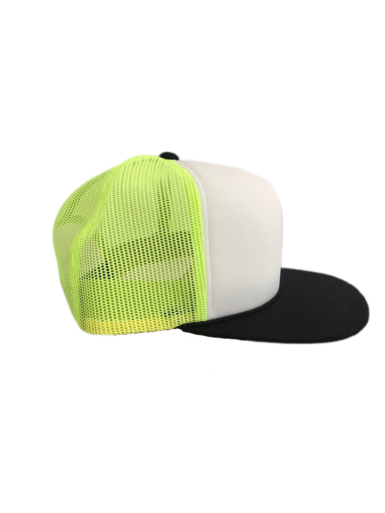 Custom Neon yellow foam trucker hat